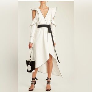 LATISTE size Small White Dress with Black Trim